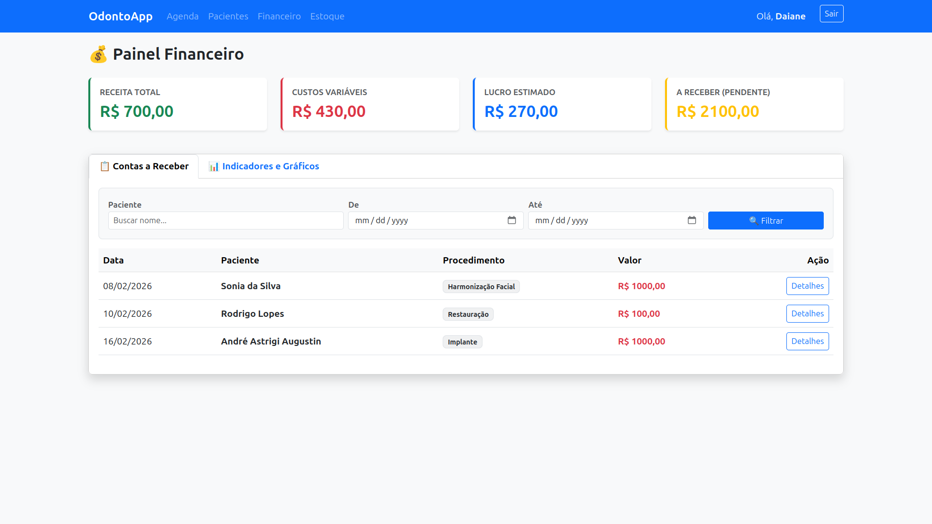 Controle Financeiro